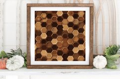 Brown Hexagons Digital Paper Backgrounds Product Image 3