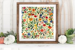 Urban Wildflowers Cottage core Garden Digital Paper Backgrou Product Image 3