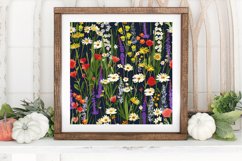 Meadow Flowers Digital Paper Backgrounds Product Image 3