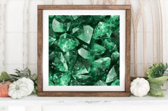 Emerald Gemstones Digital Paper Backgrounds Product Image 3