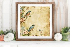 Vintage Floral Birds Junk Journal Paper Product Image 3