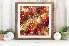 Abstract Red Gold Dots Serpentinite Digital Paper Background Product Image 3