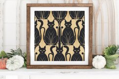 Art Deco Cats Digital Paper Backgrounds Product Image 3