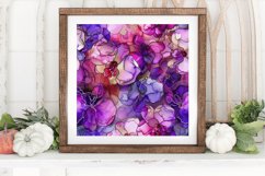 Orchid Alcohol Ink Flowers Digital Paper Backgrounds Product Image 3