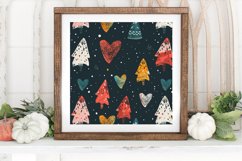 Tiny Christmas Hearts Digital Paper Backgrounds Product Image 3