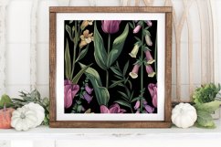 Tulip and Foxglove Digital Paper Backgrounds Product Image 3