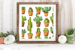 Fun Cactus Digital Paper Backgrounds Product Image 3