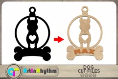 Doberman SVG / Keychain SVG / Dog silhouette cut files Product Image 1