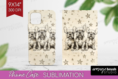 Cute Dogs Phone Case PNG - Puppy Case PNG Sublimation Product Image 1