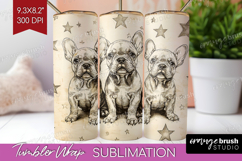 Cute Dogs Tumbler Wrap - Puppy Tumbler PNG Sublimation Product Image 1