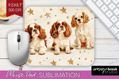 Cute Dogs Mouse Pad Sublimation - Puppy Mousepad PNG Product Image 1