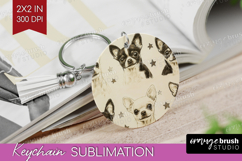 Cute Dogs Keychain PNG - Puppy Keychain Sublimation Product Image 1