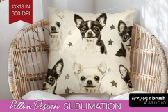 Cute Dogs Pillow Sublimation - Puppy Pillow Cover PNG Product Image 1