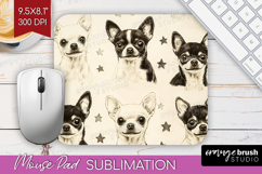 Cute Dogs Mouse Pad Sublimation - Puppy Mousepad PNG Product Image 1