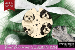 Cute Dogs Ornament PNG - Puppy PNG Sublimation Product Image 1