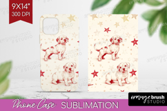 Cute Dogs Phone Case PNG - Puppy Case PNG Sublimation Product Image 1