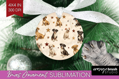 Cute Dogs Ornament PNG - Puppy PNG Sublimation Product Image 1