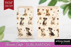 Cute Dogs Phone Case PNG - Puppy Case PNG Sublimation Product Image 1