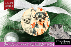 Cute Dogs Ornament PNG - Puppy PNG Sublimation Product Image 1