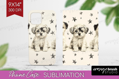 Cute Dogs Phone Case PNG - Puppy Case PNG Sublimation Product Image 1