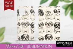 Cute Dogs Phone Case PNG - Puppy Case PNG Sublimation Product Image 1