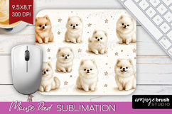 Cute Dogs Mouse Pad Sublimation - Puppy Mousepad PNG Product Image 1