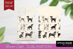 Cute Dogs Phone Case PNG - Puppy Case PNG Sublimation Product Image 1