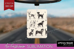 Cute Dogs Air Freshener PNG - Puppy PNG Sublimation Product Image 1