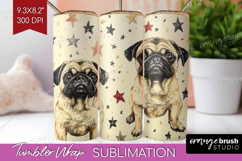 Cute Dogs Tumbler Wrap - Puppy Tumbler PNG Sublimation Product Image 1