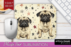 Cute Dogs Mouse Pad Sublimation - Puppy Mousepad PNG Product Image 1