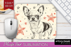 Cute Dogs Mouse Pad Sublimation - Puppy Mousepad PNG Product Image 1