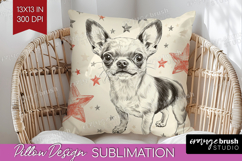 Cute Dogs Pillow Sublimation - Puppy Pillow Cover PNG Product Image 1