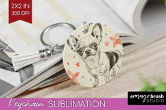 Cute Dogs Keychain PNG - Puppy Keychain Sublimation Product Image 1