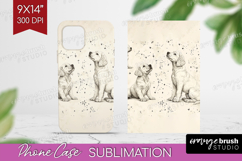 Cute Dogs Phone Case PNG - Puppy Case PNG Sublimation Product Image 1