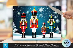 Vintage Nutcracker Engraved Cutting Board PNG Design Product Image 1