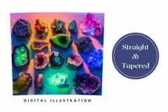 Gemstones Tumbler Design, Minerals Tumbler Template Product Image 3