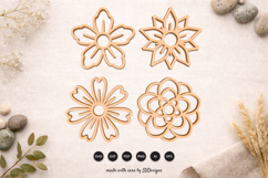 Floral Laser Cut SVG Set Product Image 1