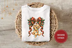 Cartoon Christmas Dog Illustration, Cute Christmas PNG Product Image 3