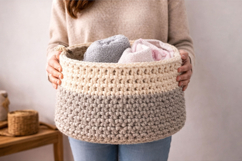 Big round basket base 23 inch digital file. Laser cut bottom Product Image 3