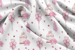 Romantic Seamless Pattern, Valentines Digital Paper Product Image 3