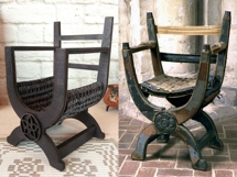 Miniature Tudor chair digital file 1:6 castle furniture Product Image 3