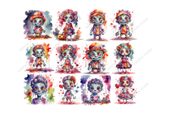 Halloween Zombie Clipart, Funny Halloween Clipart Product Image 2