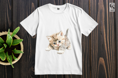 Cute Cream Kitten Clipart Sublimation PNG Product Image 2
