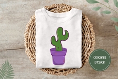Hand Drawn Fall Illustration, Cartoon Cactus PNG Product Image 3