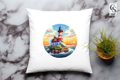Lighthouse Clipart Sublimation PNG Product Image 3