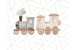 Kid’s Toy Clipart, Nursery Decor Png, Trucks, Rockets, Cars Product Image 3