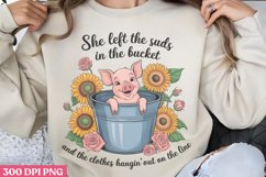 She Left The Sink, Sat In PNG, Beauty Farm Sublimation PNG Product Image 3