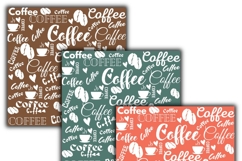 coffee digital papers, Coffee pattern, Coffee background Product Image 2