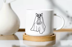 Dog Ghost svg, Halloween dog svg, Halloween png, Cut file Product Image 3