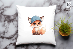 Cute Baby Fox Clipart PNG Product Image 3